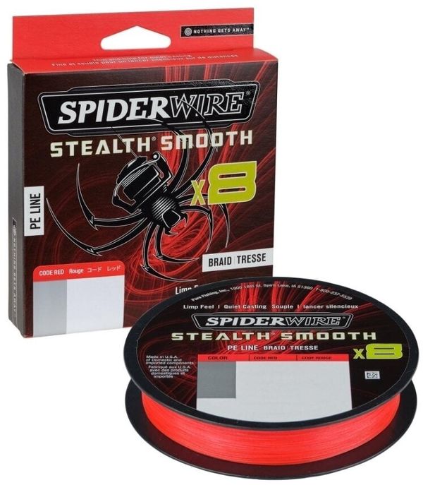 SpiderWire SpiderWire Stealth® Smooth8 x8 PE Braid Code Red 0,19 mm 18 kg-39 lbs 150 m