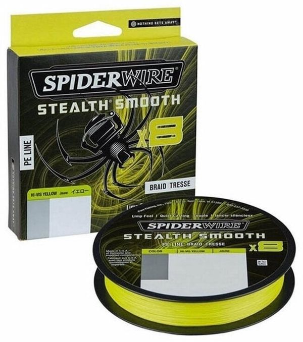 SpiderWire SpiderWire Stealth® Smooth8 x8 PE Braid Hi-Vis Yellow 0,09 mm 7,5 kg-16 lbs 150 m