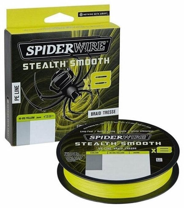 SpiderWire SpiderWire Stealth® Smooth8 x8 PE Braid Hi-Vis Yellow 0,23 mm 23,6 kg-52 lbs 150 m
