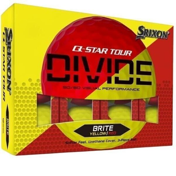 Srixon Srixon Q-Star Tour Divide 2 Golf Balls Yellow Red