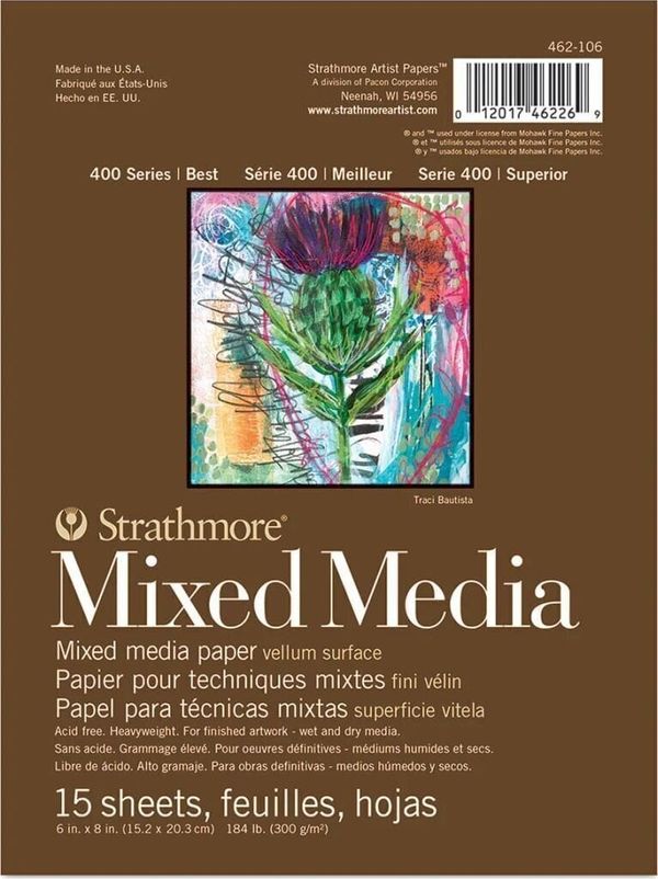 Strathmore Strathmore 400 Series Mixed Media Skicirka 15 x 20 cm 300 g