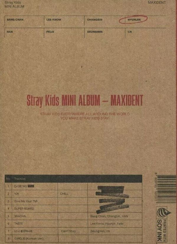 Stray Kids Stray Kids - Maxident (Paper Case Version) (CD)