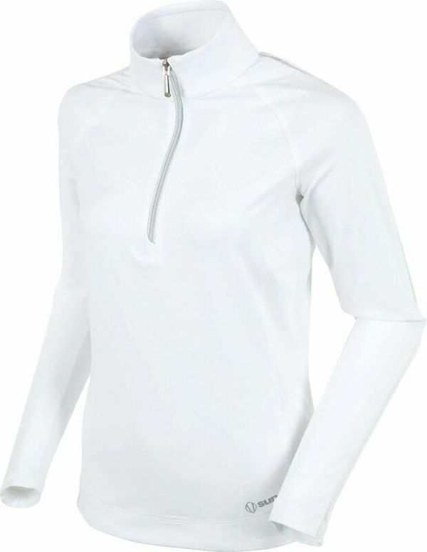 Sunice Sunice Anna Lightweight Stretch Half-Zip Pure White M Pulover