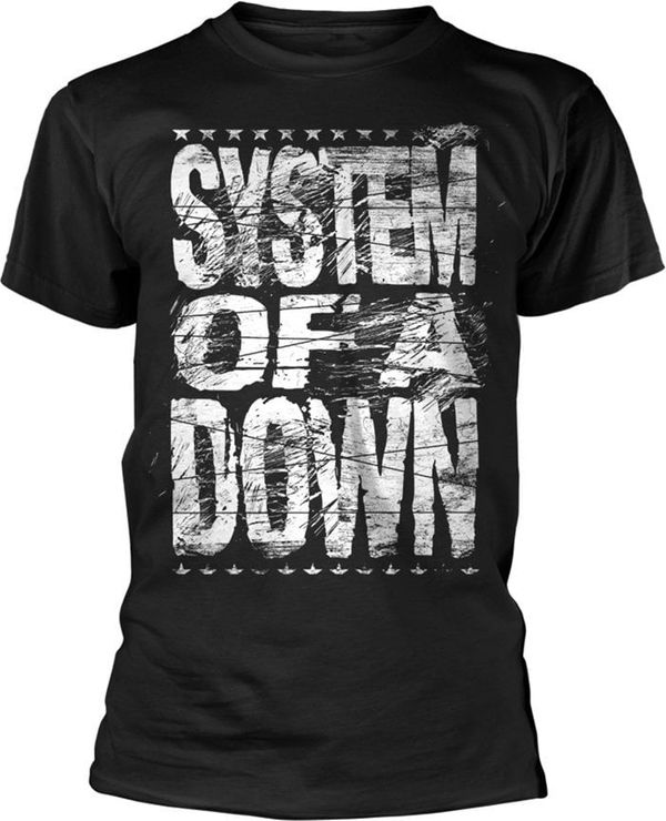 System of a Down System of a Down Majica Distressed Black L