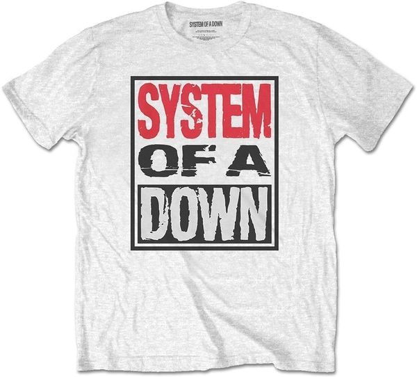 System of a Down System of a Down Majica Triple Stack Box Unisex White XL