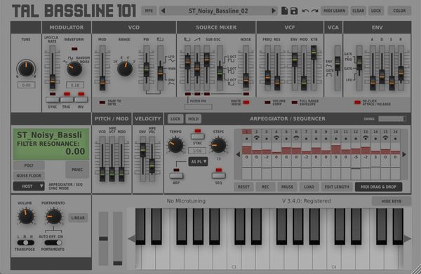 TAL SOFTWARE TAL SOFTWARE BassLine-101 (Digitalni izdelek)
