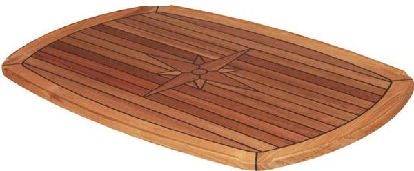 Talamex Talamex Teak TableTop Half Ellips