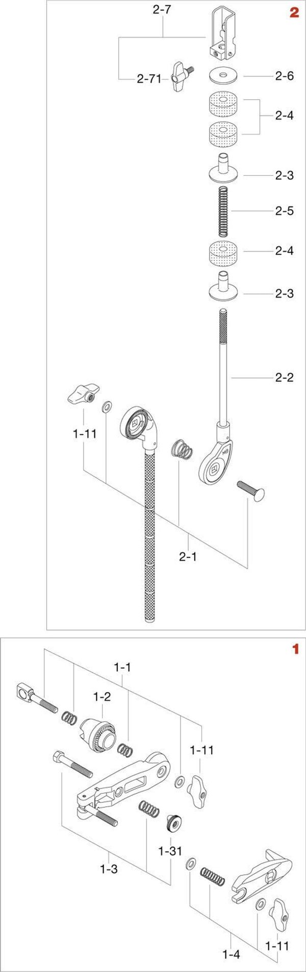 Tama Tama MXA532 Closed Hi-Hat Attachment Stojalo za Hi-Hat