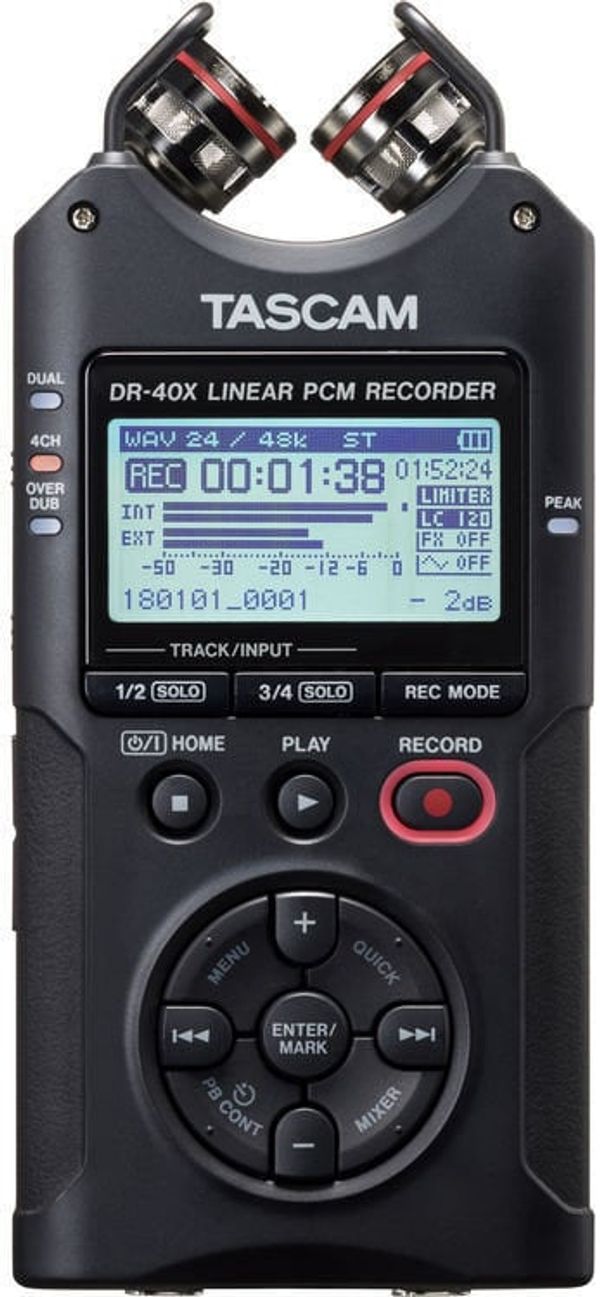 Tascam Tascam DR-40X Črna