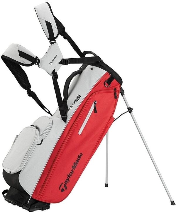 TaylorMade TaylorMade Flextech Silver/Red Golf torba Stand Bag