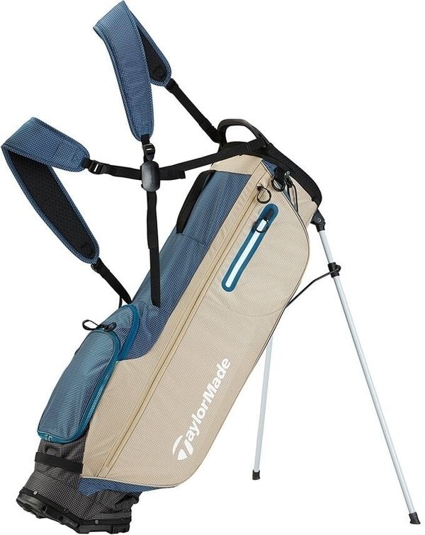 TaylorMade TaylorMade Flextech Superlite Navy/Tan/White Golf torba Stand Bag