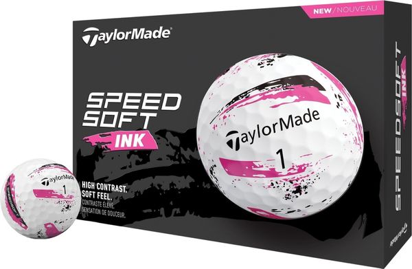 TaylorMade TaylorMade Speed Soft Golf Balls Ink Pink