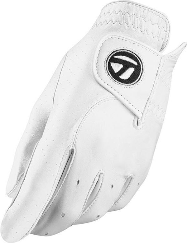 TaylorMade TaylorMade Tour Preffered Mens Golf Glove Left Hand for Right Handed Golfer White ML
