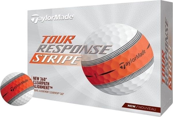 TaylorMade TaylorMade Tour Response Stripe Golf Balls Orange
