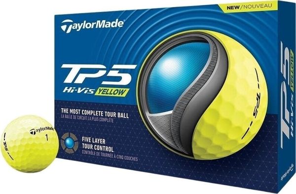 TaylorMade TaylorMade TP5 Golf Balls Yellow 2024