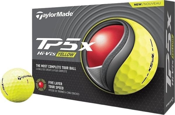 TaylorMade TaylorMade TP5x Golf Balls Yellow 2024