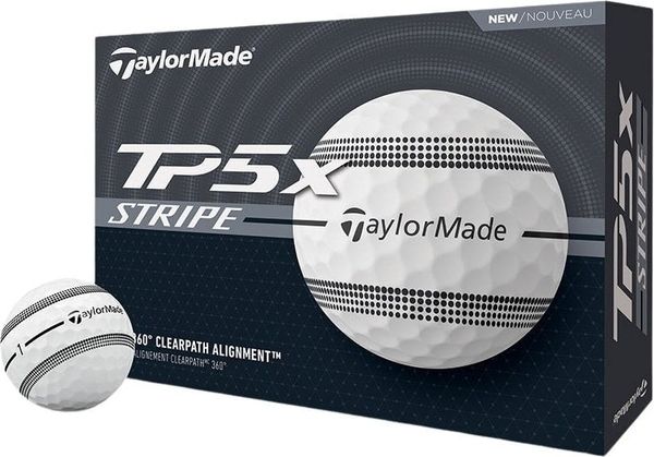 TaylorMade TaylorMade TP5x White Stripe Golf žogice