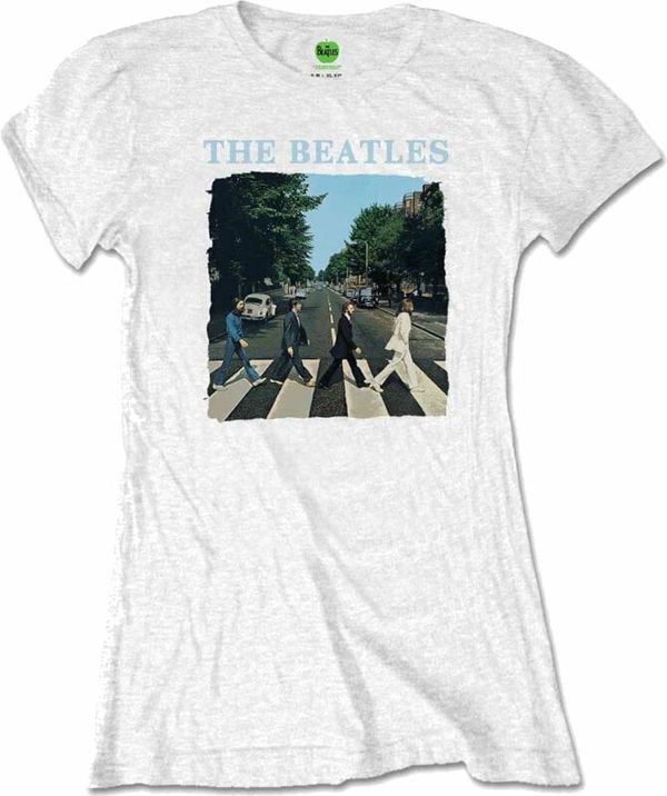 The Beatles The Beatles Majica Abbey Road & Logo Womens White S