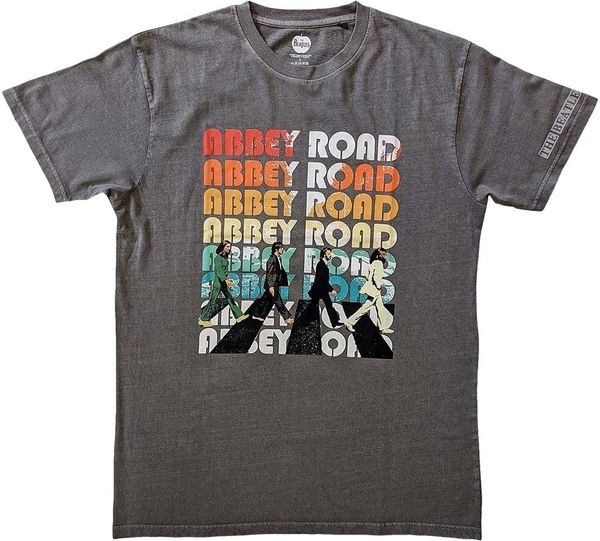 The Beatles The Beatles Majica Abbey Stacked Unisex Charcoal Grey 2XL