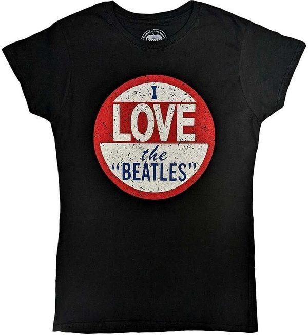 The Beatles The Beatles Majica Vintage I Love The Beatles Womens Black XL