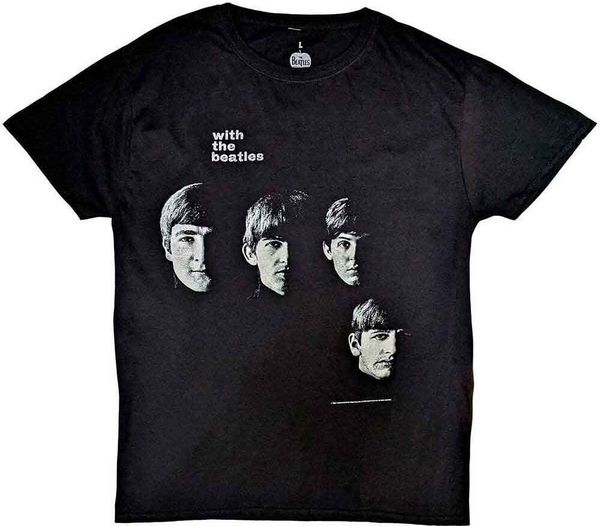 The Beatles The Beatles Majica Vintage With The Beatles Unisex Black 2XL