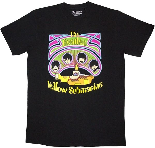 The Beatles The Beatles Majica Yellow Submarine Heads in Circles v2 Unisex Black L