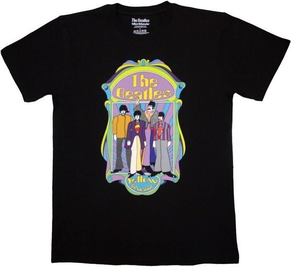 The Beatles The Beatles Majica Yellow Submarine Sub Band Frame v2 Unisex Black 2XL