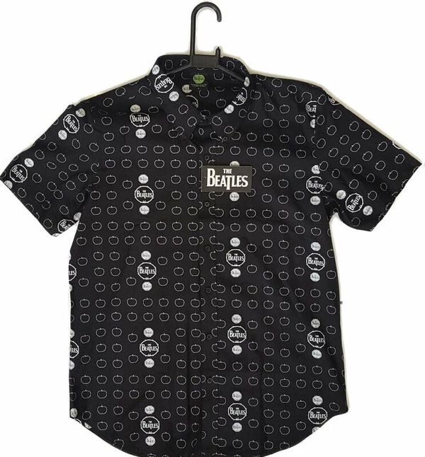 The Beatles The Beatles Polo majica Drum and Apples Black L