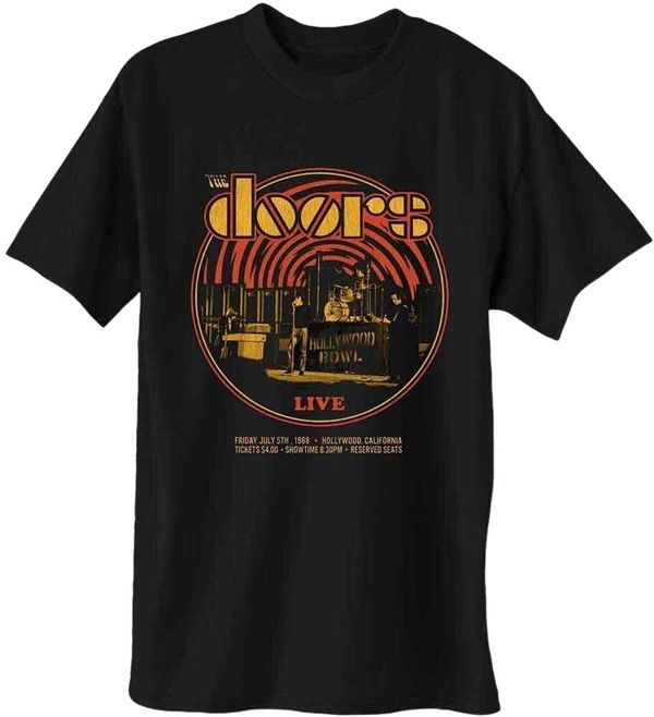 The Doors The Doors Majica 68 Retro Circle Unisex Black 2XL