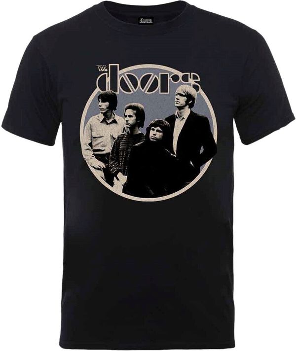 The Doors The Doors Majica Retro Circle Unisex Black 2XL