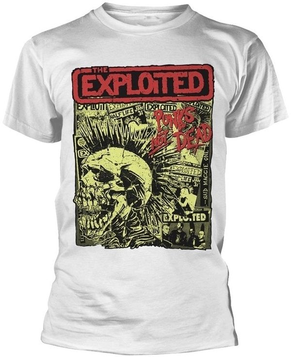 The Exploited The Exploited Majica Punks Not Dead White 2XL