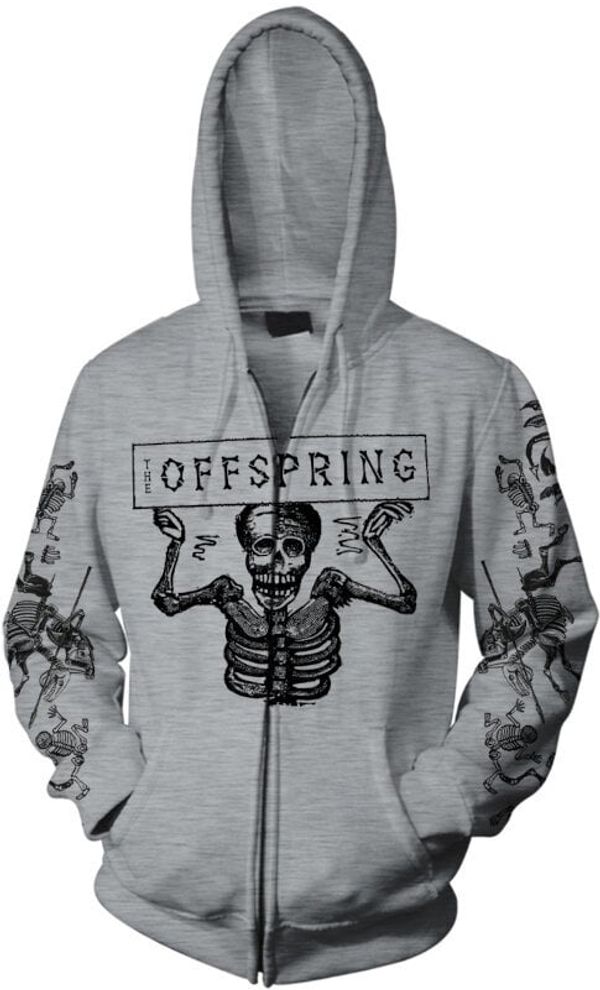 The Offspring The Offspring Kapuco Skeletons Grey 2XL