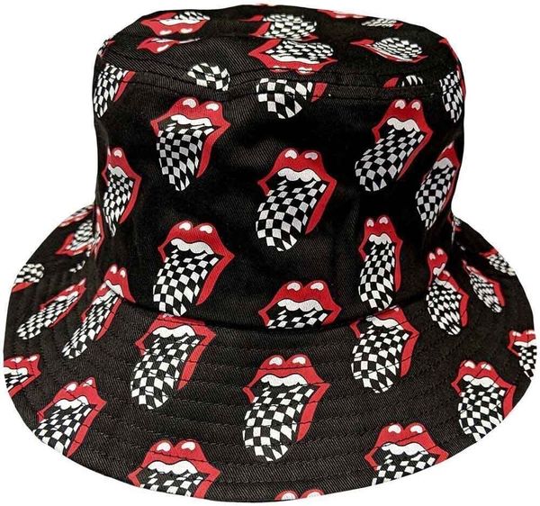 The Rolling Stones The Rolling Stones Kapa Checker Tongue Pattern Charcoal Grey