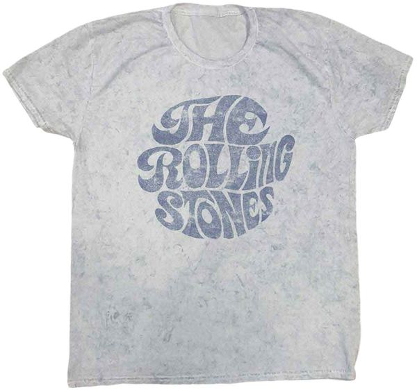 The Rolling Stones The Rolling Stones Majica 70's Logo Unisex Dip-Dye on White L