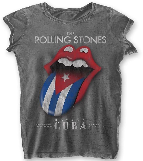 The Rolling Stones The Rolling Stones Majica Havana Cuba Womens Charcoal Grey M