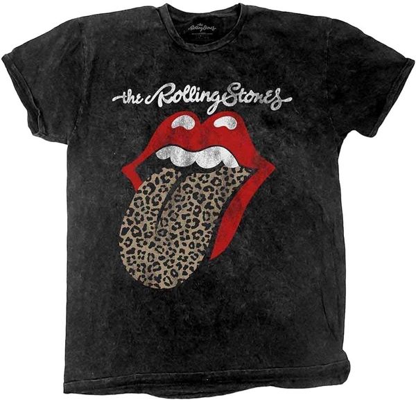 The Rolling Stones The Rolling Stones Majica Leopard Tongue Unisex Black 2XL