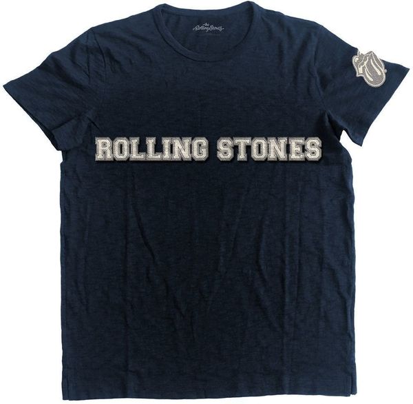 The Rolling Stones The Rolling Stones Majica Logo & Tongue Unisex Navy Blue XL