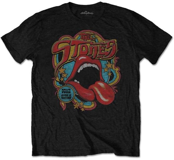 The Rolling Stones The Rolling Stones Majica Retro 70s Vibe Unisex Black 2XL