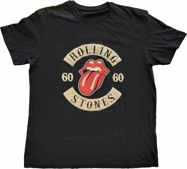 The Rolling Stones The Rolling Stones Majica Sixty Biker Tongue Unisex Black 2XL