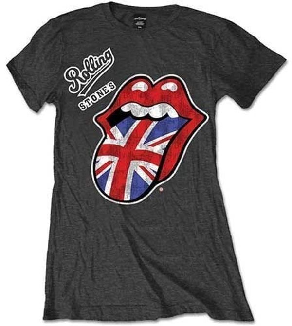 The Rolling Stones The Rolling Stones Majica Vintage British Tongue Womens Charcoal Grey M