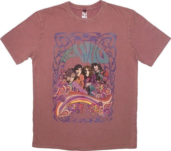 The Who The Who Majica Psych Floral Stone Wash Unisex Kashmir Red 2XL