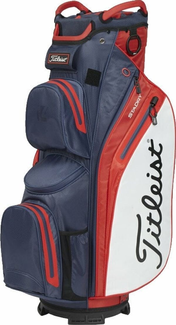 Titleist Titleist Cart 14 StaDry Navy/Red/White Golf torba Cart Bag