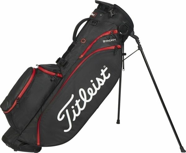 Titleist Titleist Players 4 StaDry Black/Black/Red Golf torba Stand Bag