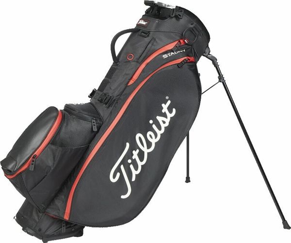 Titleist Titleist Players 5 StaDry Black/Black/Red Golf torba Stand Bag