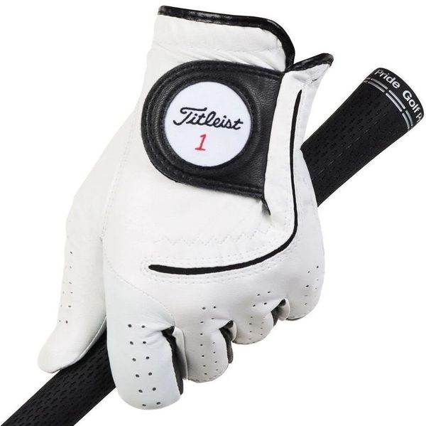 Titleist Titleist Players Flex Mens Golf Glove 2020 Left Hand for Right Handed Golfers White L