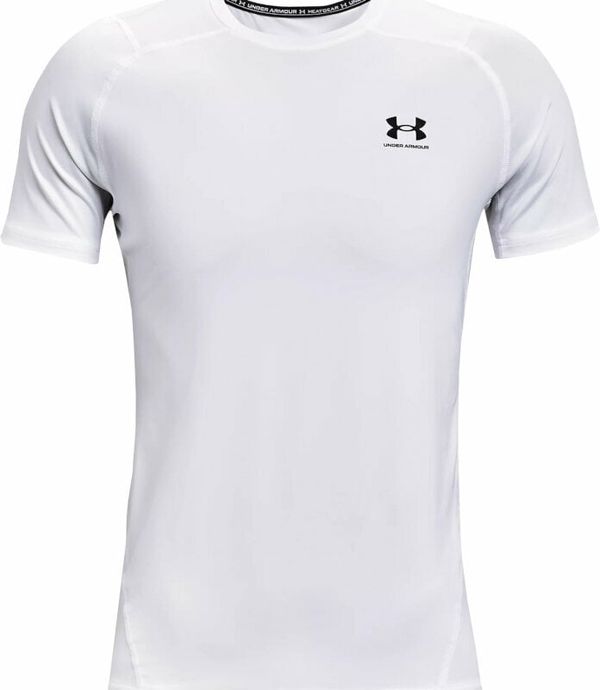 Under Armour Under Armour Men's HeatGear Armour Fitted Short Sleeve White/Black M Tekaška majica s kratkim rokavom