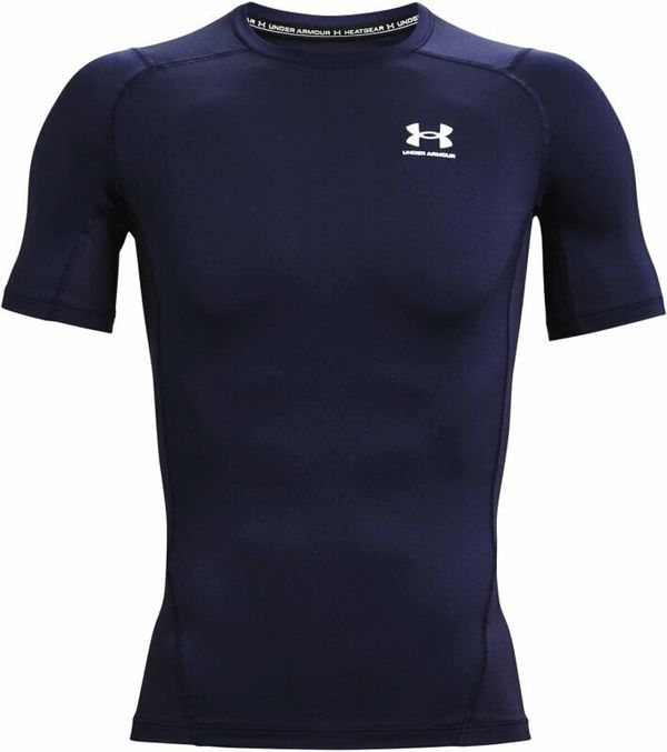 Under Armour Under Armour Men's HeatGear Armour Short Sleeve Midnight Navy/White M Fitnes majica