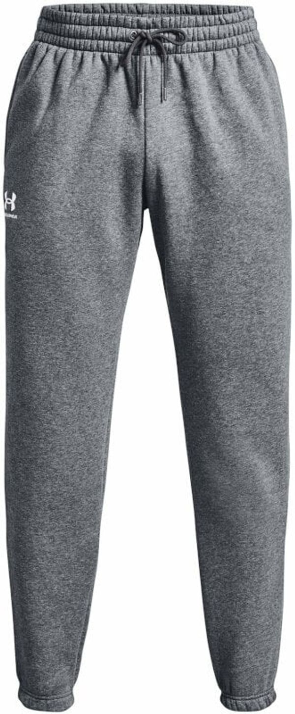 Under Armour Under Armour Men's UA Essential Fleece Joggers Pitch Gray Medium Heather/White L Fitnes hlače