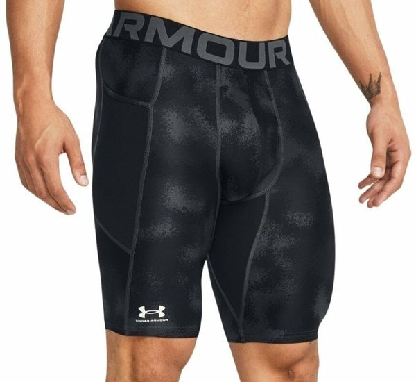 Under Armour Under Armour Men's UA HG Armour Printed Long Shorts Black/White M Fitnes hlače