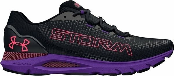 Under Armour Under Armour Men's UA HOVR Sonic 6 Storm Running Shoes Black/Metro Purple/Black 45 Cestna tekaška obutev